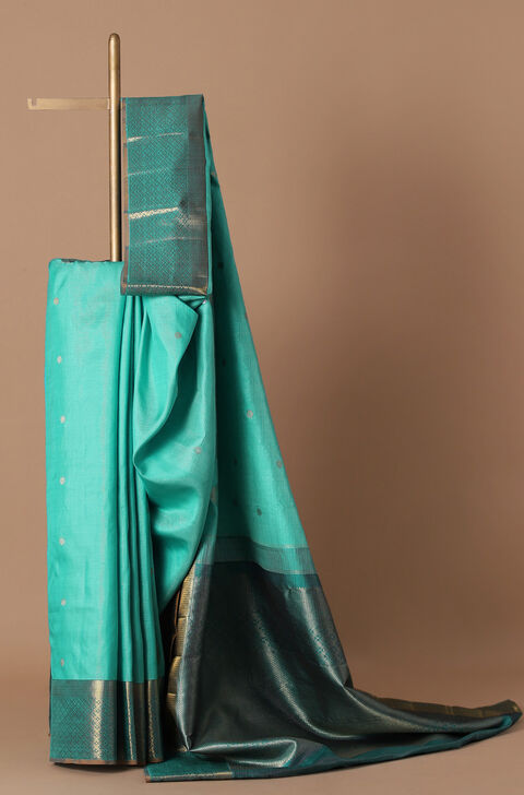 Blue Pure Silk Kanjivaram Saree