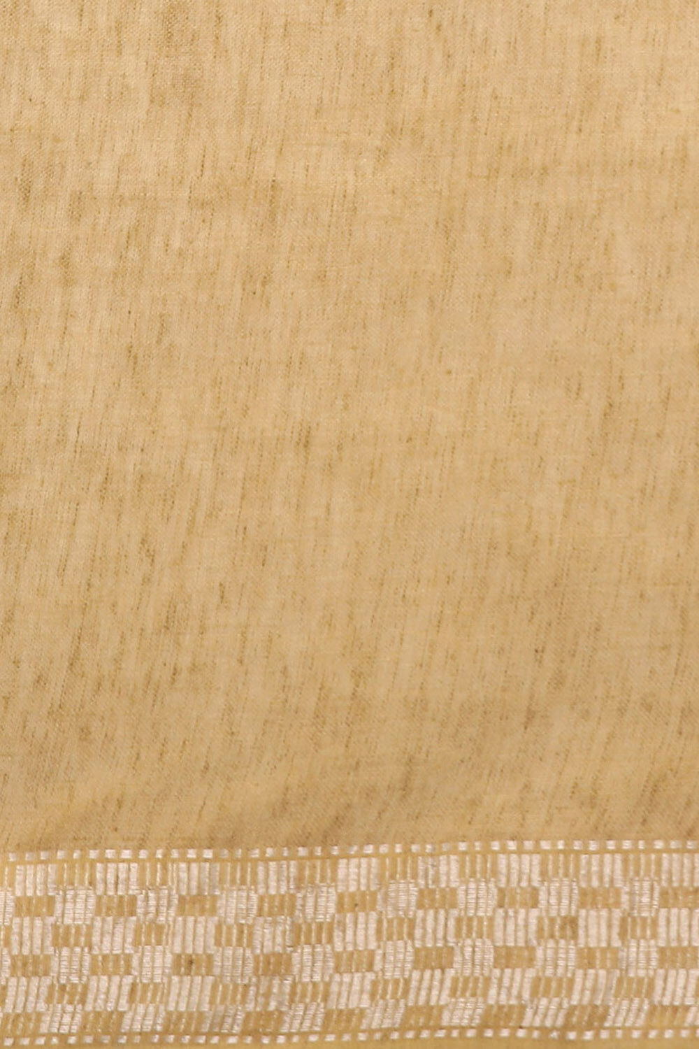 Beige Pure Linen Bhagalpuri Saree image number null