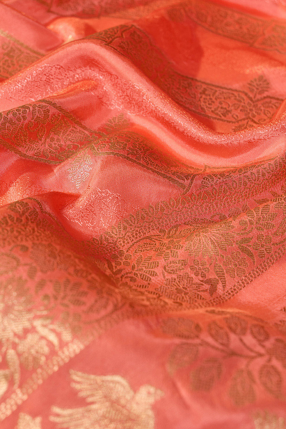 Light Pink Woven Pure Viscose Saree image number null