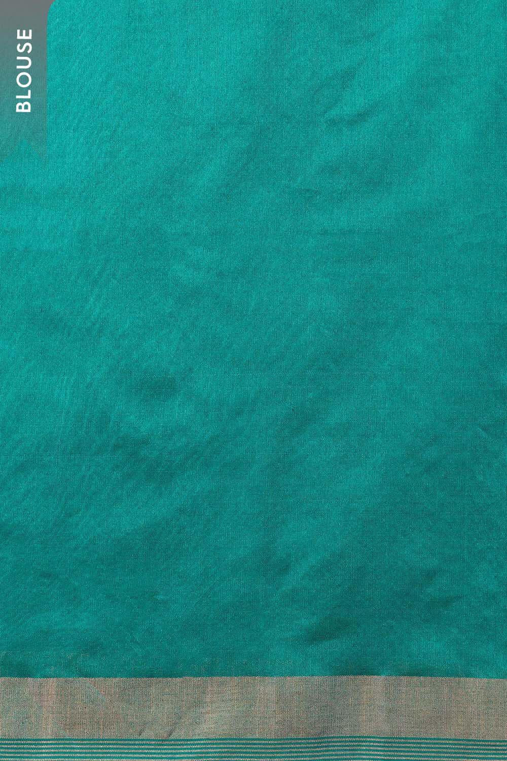 Blue Woven Pure Silk Bengal Saree image number null