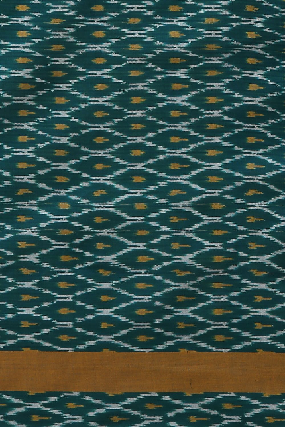 Dark Pure Green Cotton Pochampalli Ikat image number null