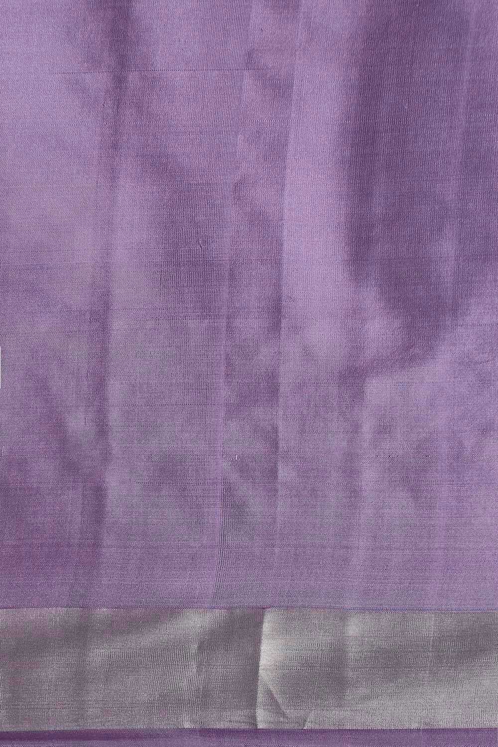 Dark Violet Pure Silk South Saree image number null