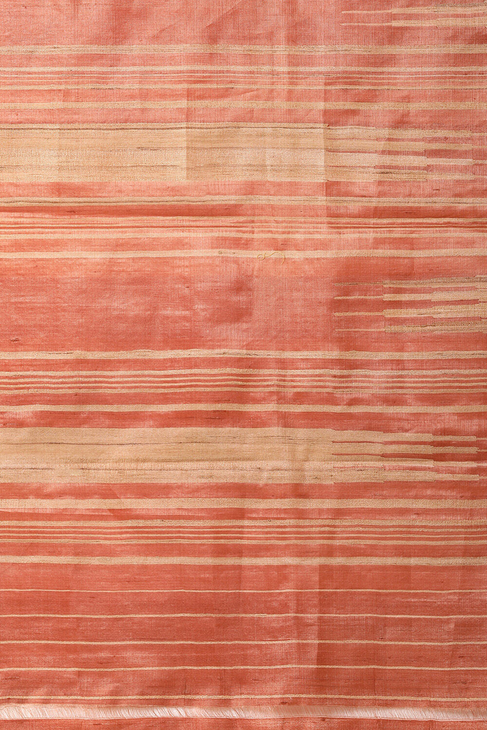 Light Orange Handwoven Woven Pure Tussar Silk Saree image number null