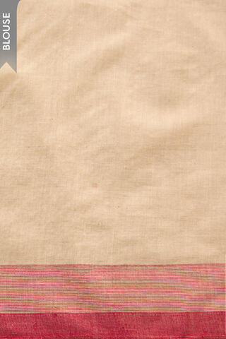 Off White Bengal Pure Cotton Jamdani Saree thumbnail image number null