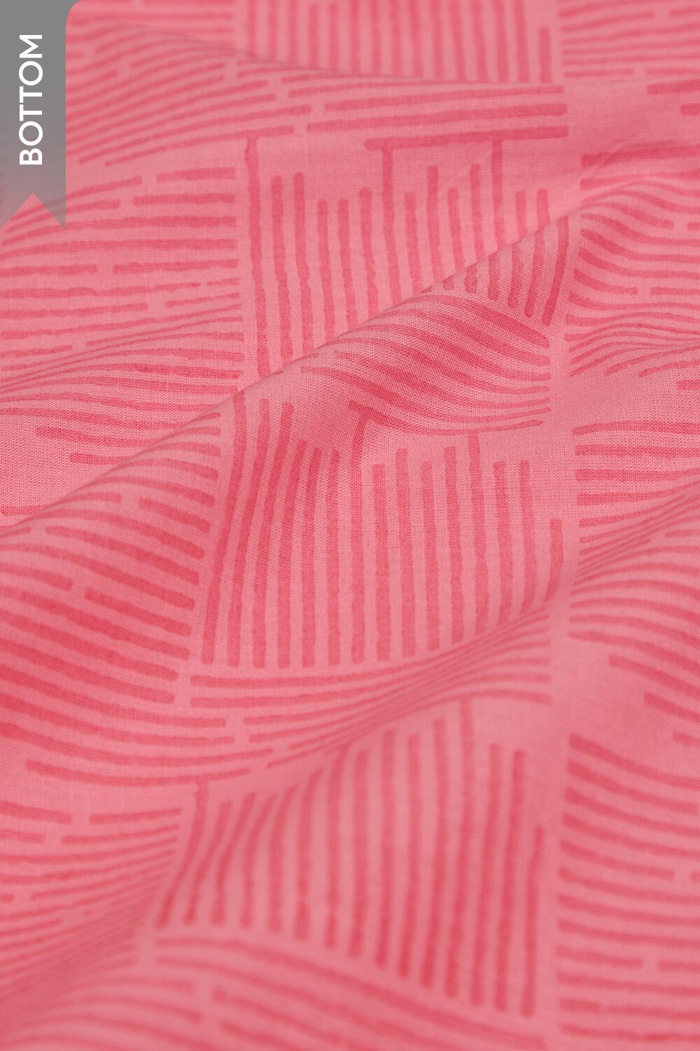 Light Pink Pure Silk Cotton Printed Sanganeri Unstitched Suit Set image number null