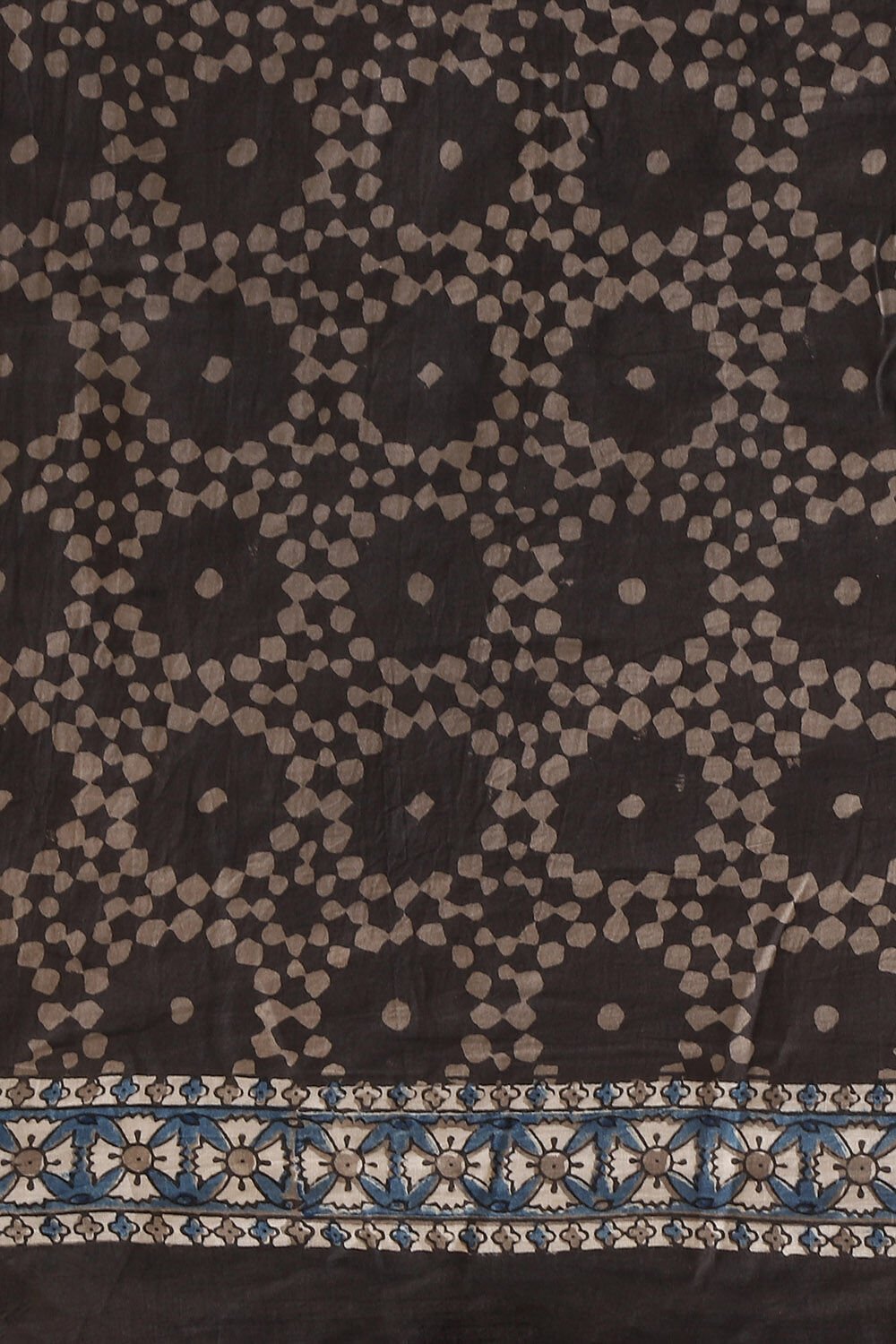 Grey Pure Cotton Ajrakh Printed Saree image number null