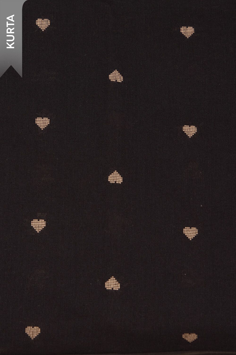 Black Pure Cotton Woven Unstitched Suit Set image number null