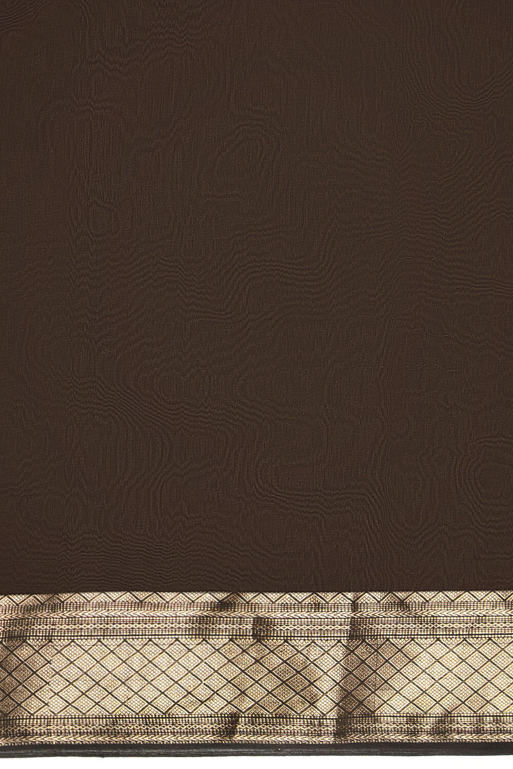 Brown Woven Pure Silk Cotton Maheswari Saree image number null
