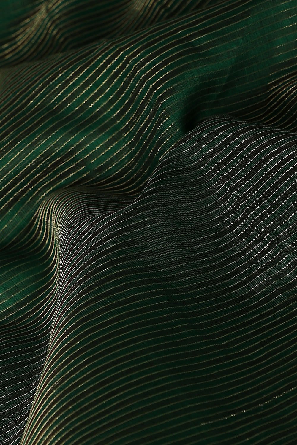 Dark Green Pure Cotton Tissue Maheswari Saree image number null