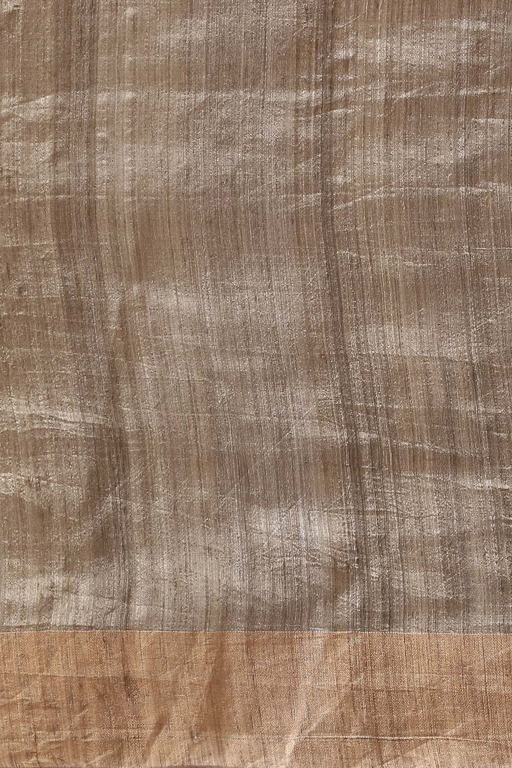 Grey Pure Silk Vanya Jamdani Saree image number null