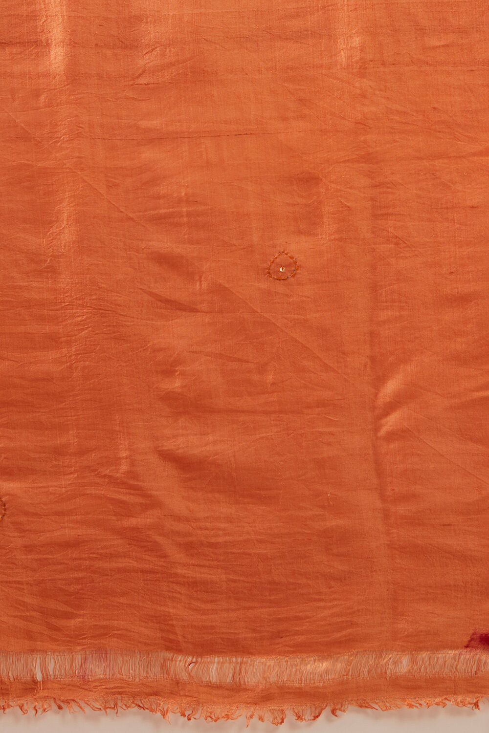 Orange Pure Silk Hand Paint Saree image number null