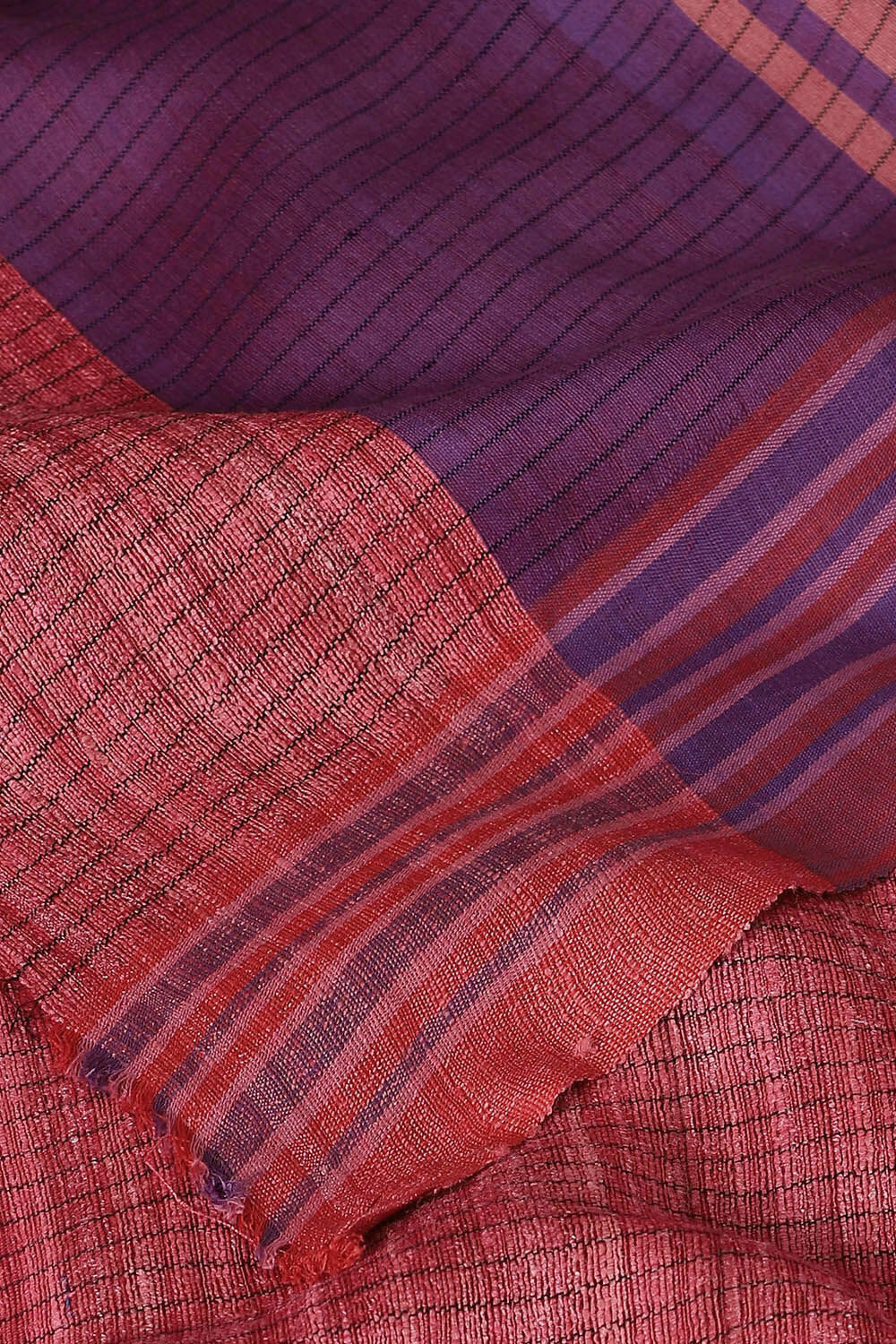Pink Pure Tussar Silk Bhagalpuri Saree image number null