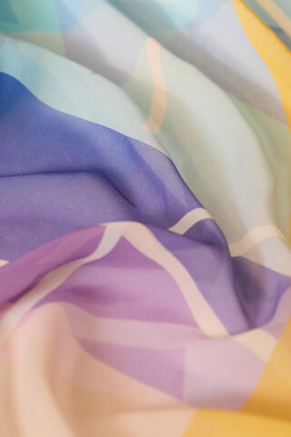 Multicoloured Printed Viscose Georgette Saree thumbnail image number null