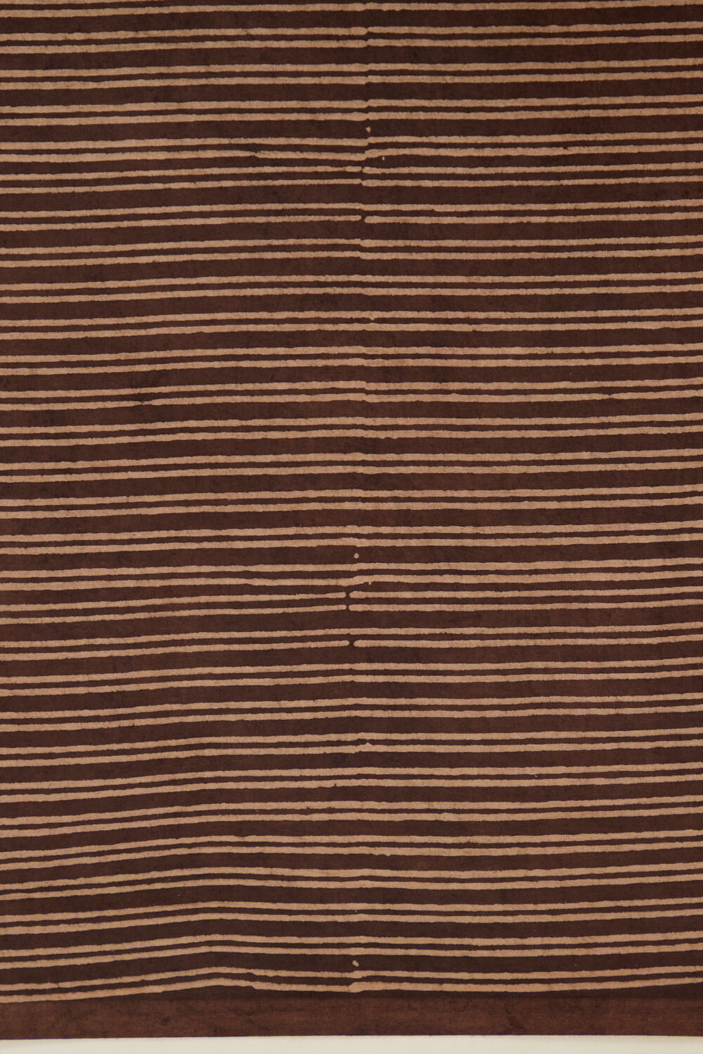 Brown Pure Cotton Ajrakh Block Print Saree image number null