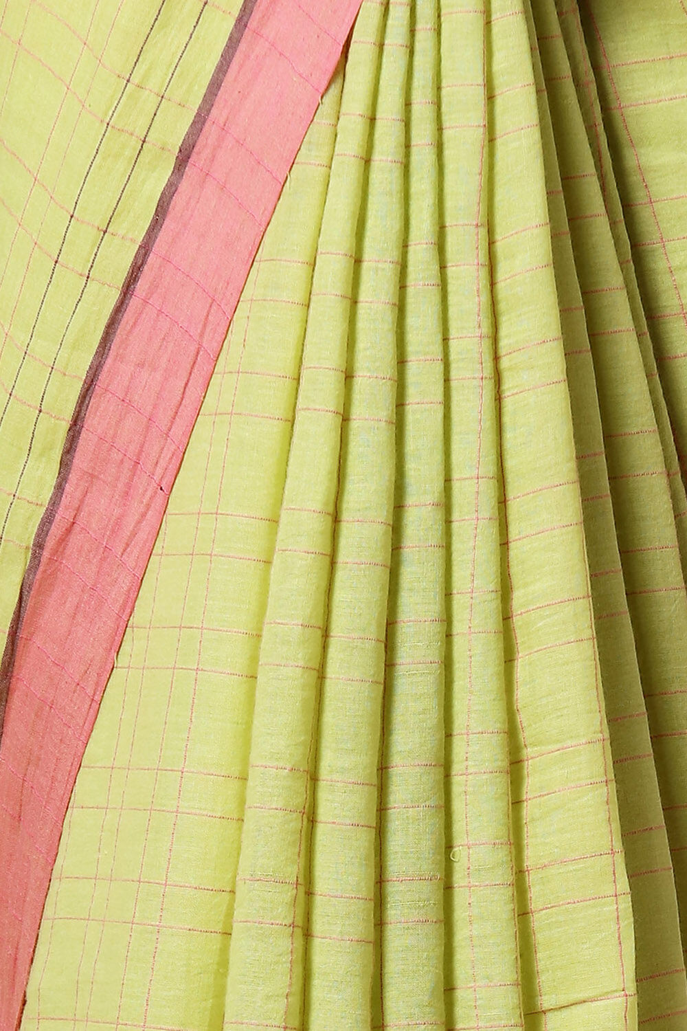 Light Green Cotton Pure Khadi Jamdani Saree image number null