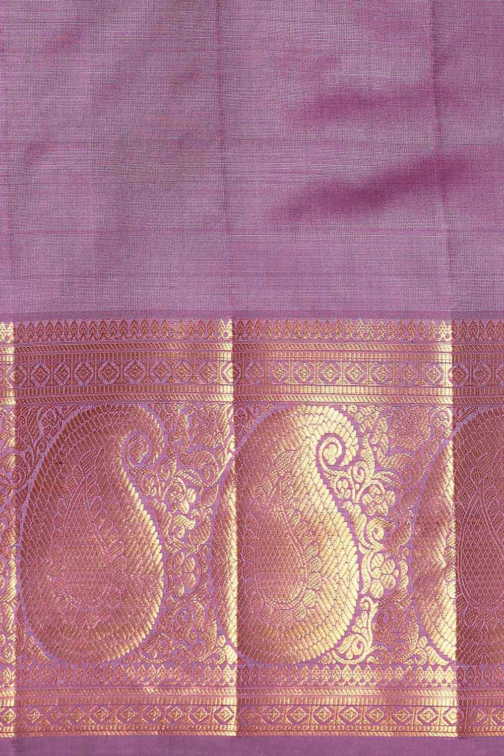 Light Violet Pure Silk Kanjivaram Saree image number null