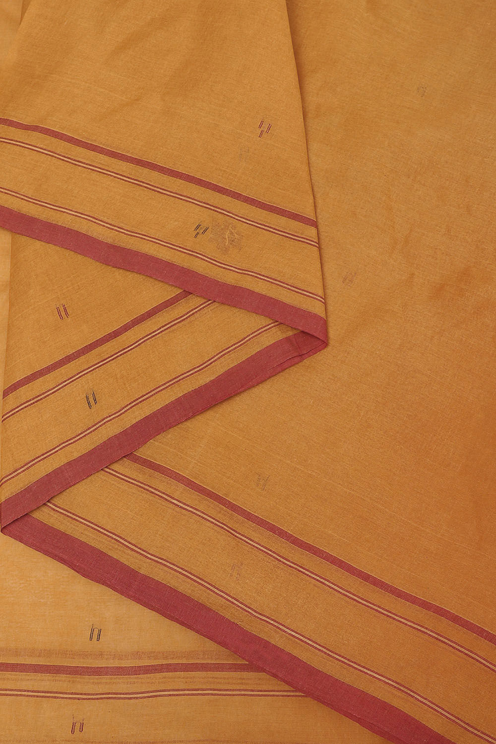 Brown Pure Cotton Bengal Saree image number null