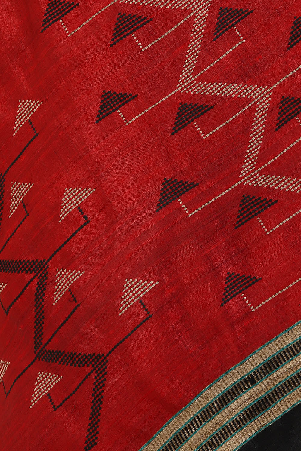 Black Pure Tussar Silk Bhagalpuri Saree image number null