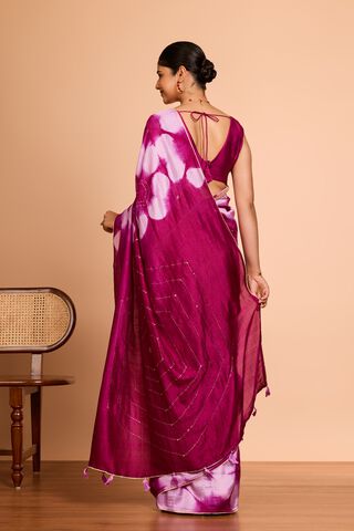 Light Pink Murshidabad Pure Silk Mukaish Saree thumbnail image number null