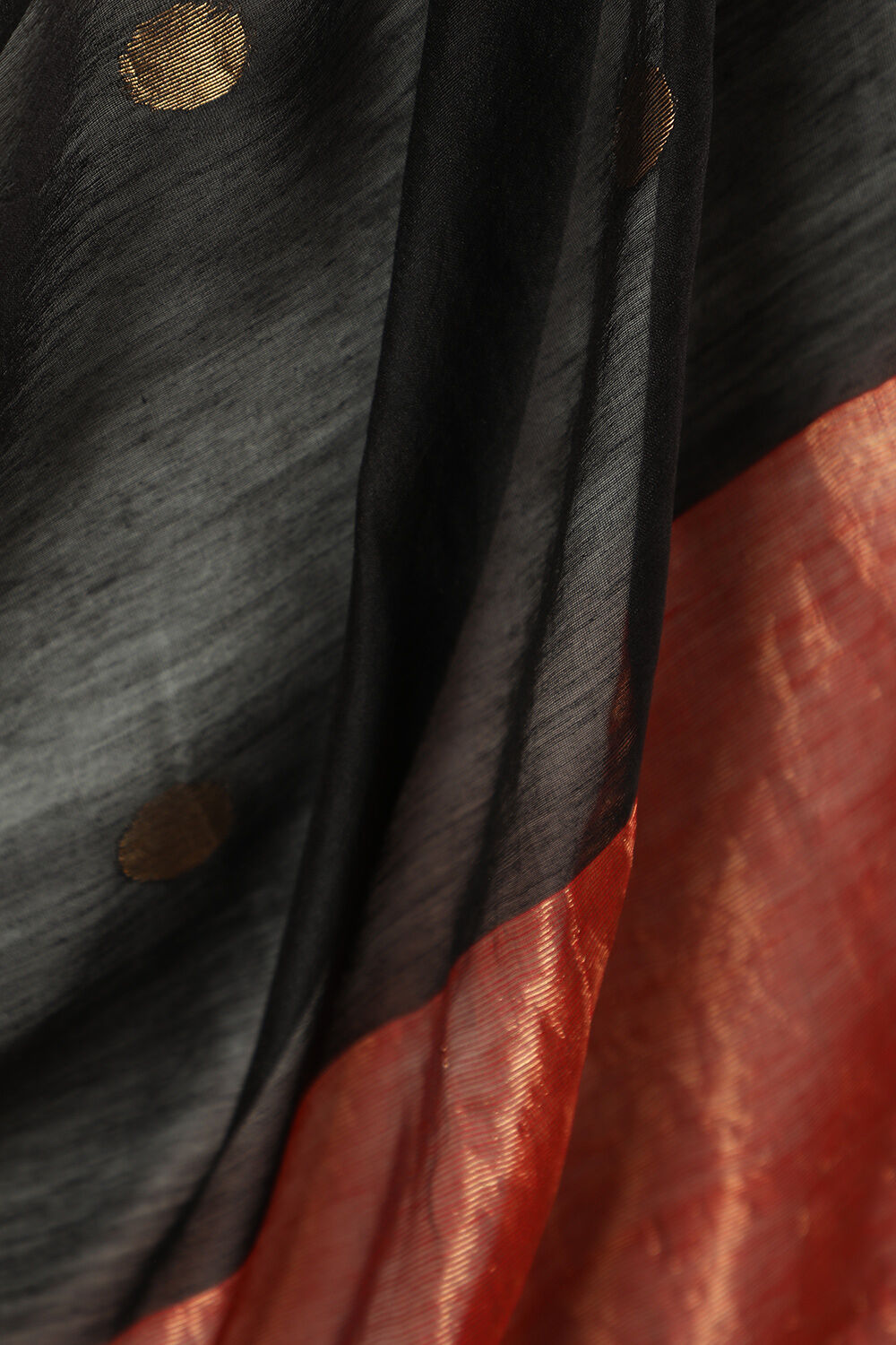 Black Bengal Pure Silk Cotton Jamdani Saree image number null