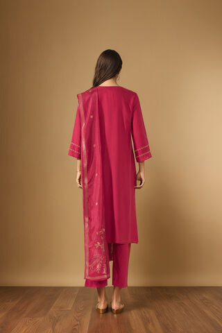 Pink Viscose Embroidered Kurta Set thumbnail image number null