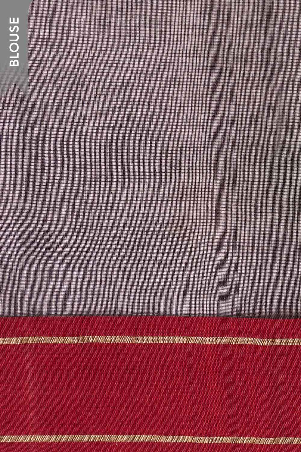 Black Eknaliya Pure Silk Cotton Chanderi Saree image number null