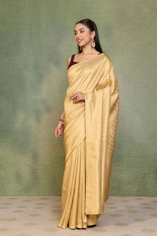 Gold Woven Pure Viscose Saree thumbnail image number null