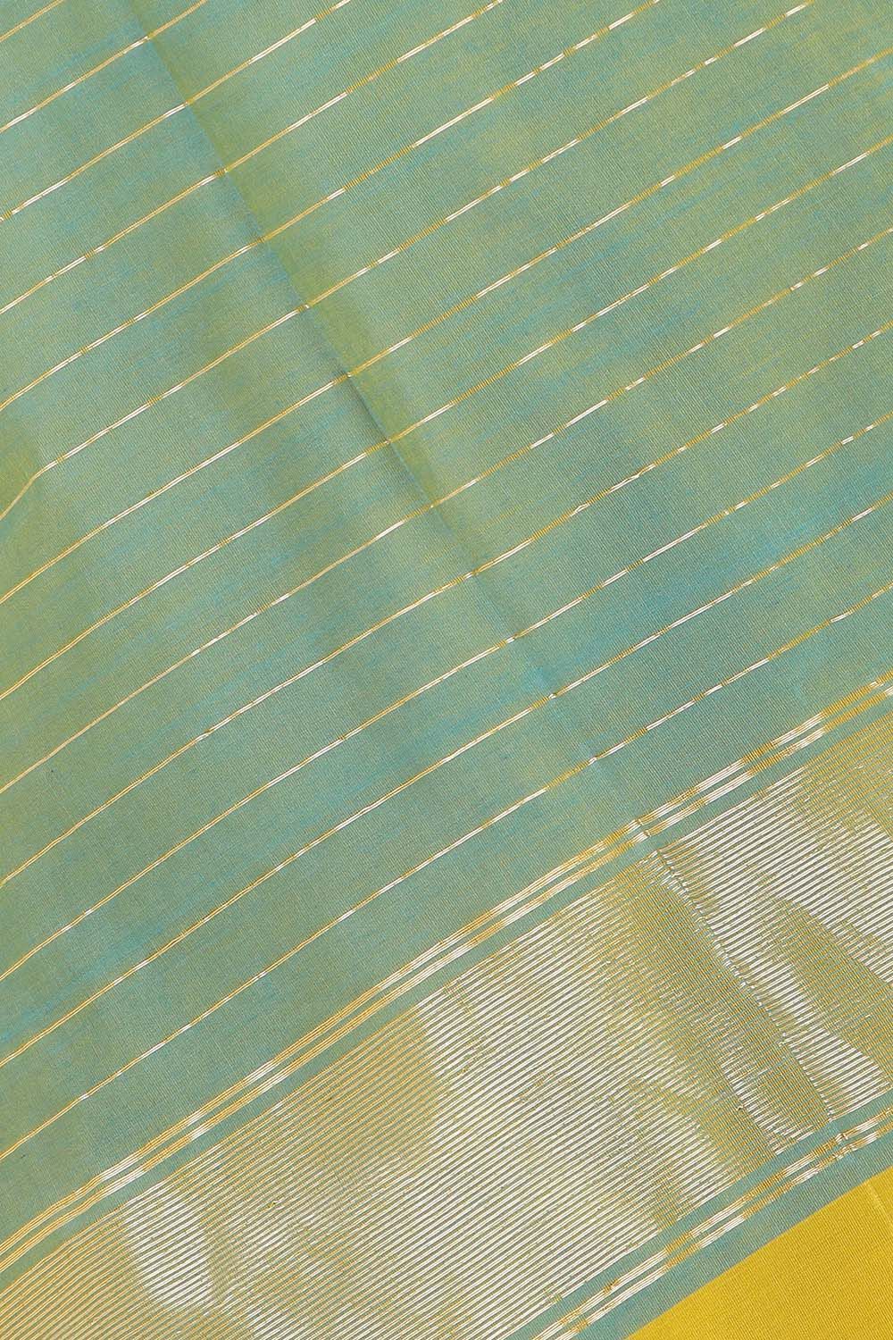 Yellow Pure Silk Cotton Maheswari Saree image number null