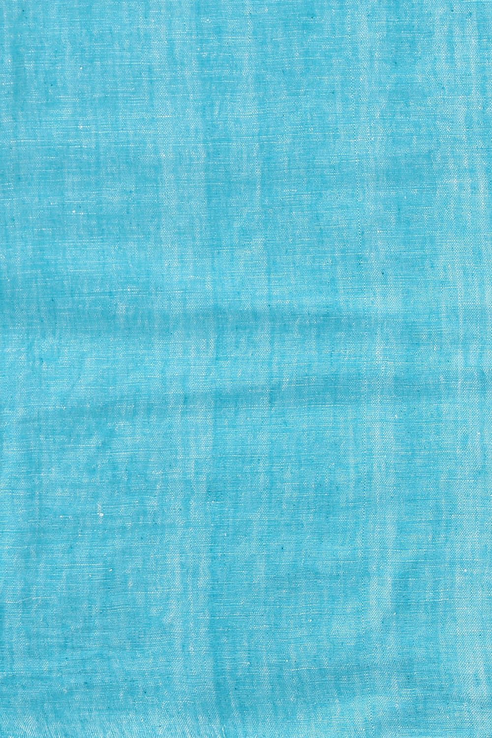 Light Blue Pure Linen Bengal Saree image number null