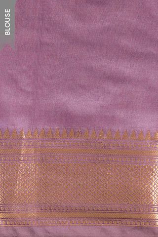 Lavender Silk Viscose Cutwork Banaras Inspired Design Saree thumbnail image number null