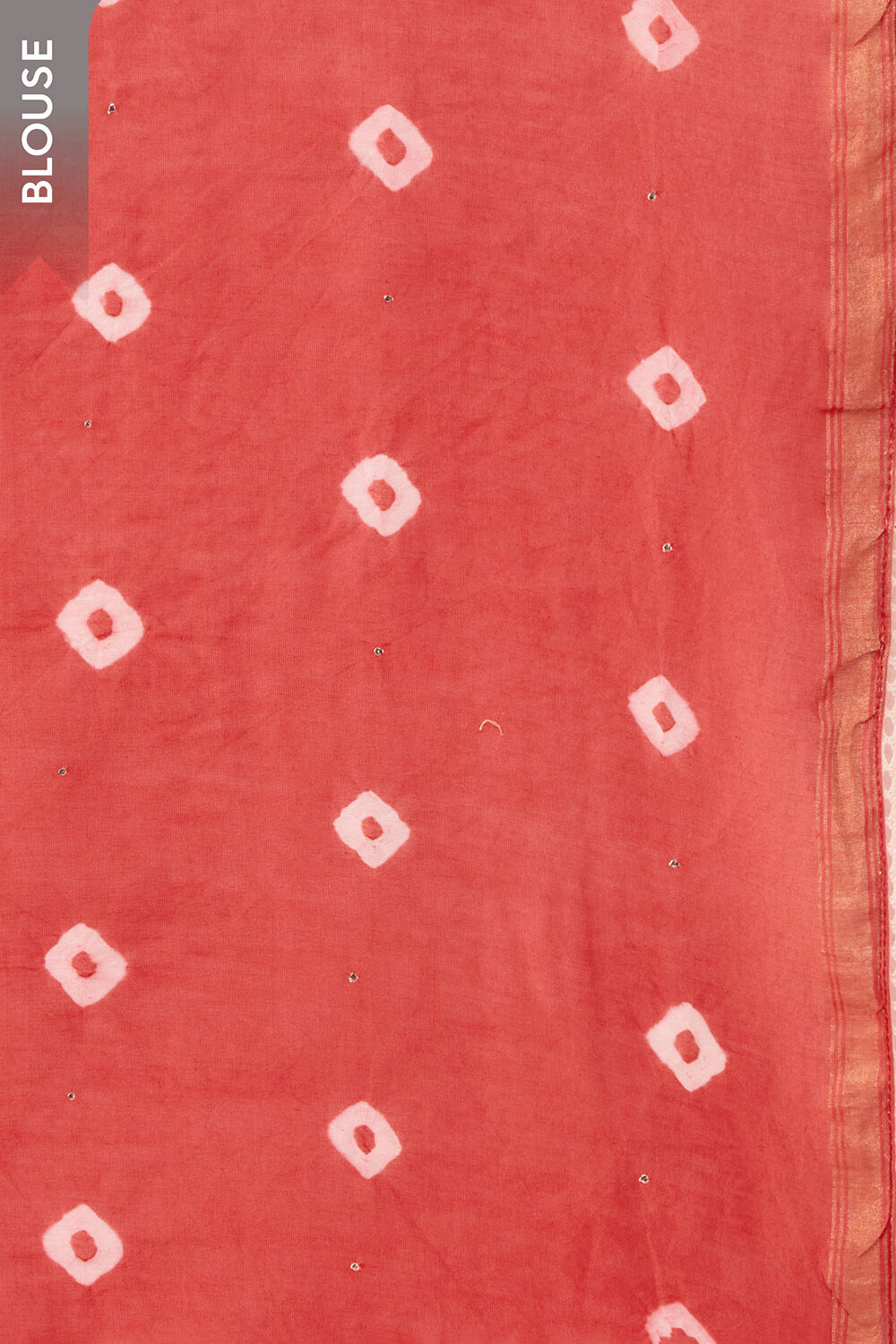Red Gujarat Pure Silk Cotton Mukaish Saree image number null