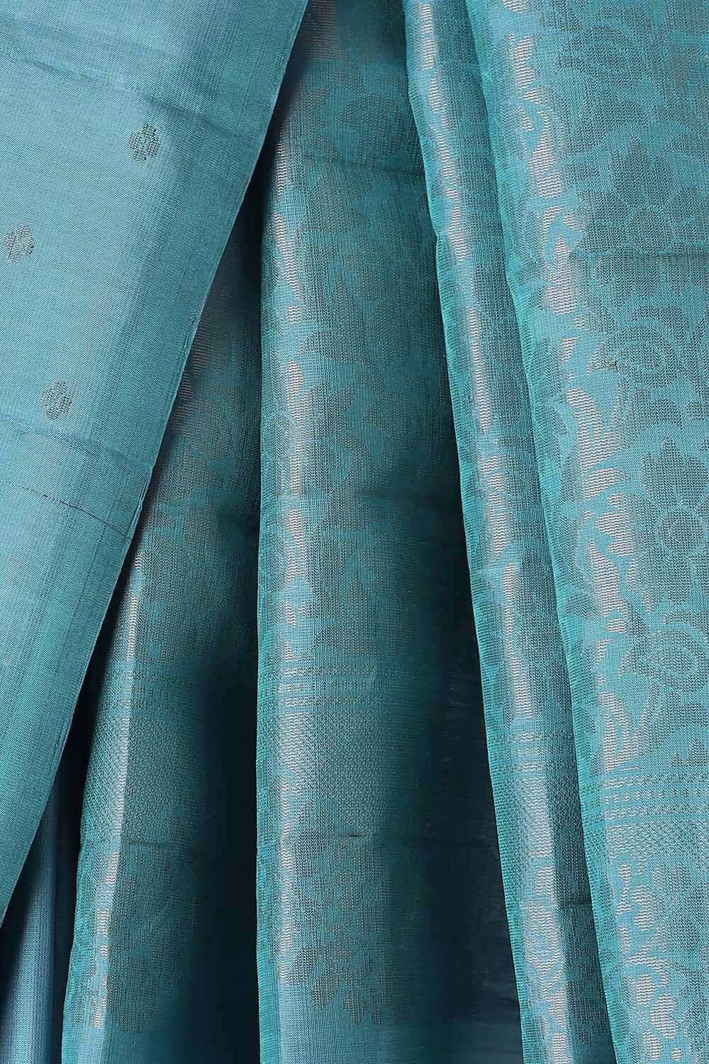 Light Blue Pure Silk South Saree image number null