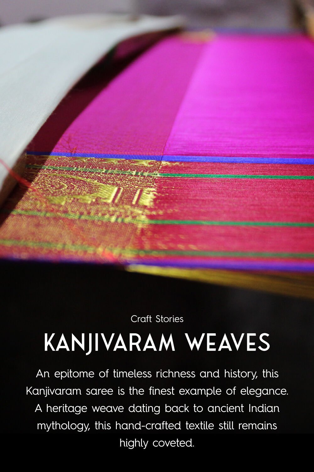 Black Pure Silk Kanjivaram inspired Saree image number null