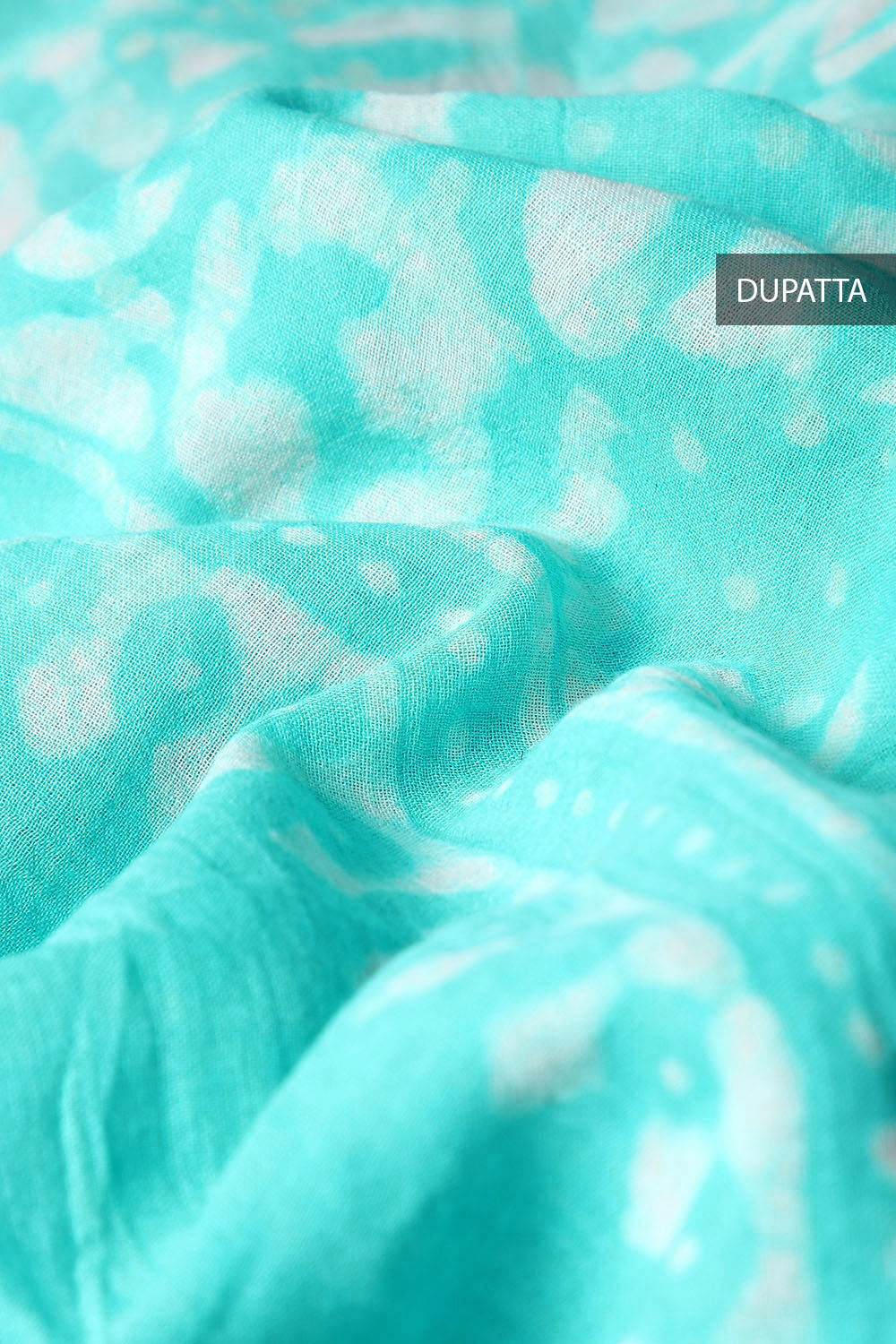 Light Blue Block Printed Cotton Suit image number null