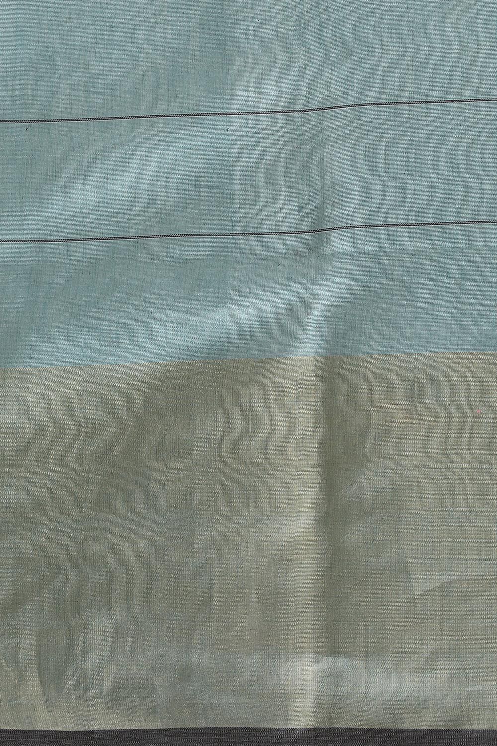 Light Blue Pure Tussar Silk Bhagalpuri Saree image number null
