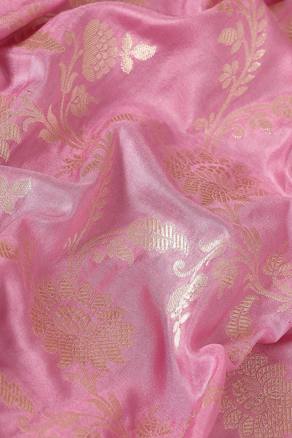 Light Pink Pure Silk Banarasi Saree image number null