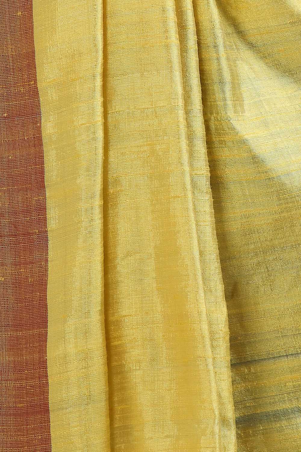 Dark Blue Pure Tussar Silk Bhagalpuri Saree image number null