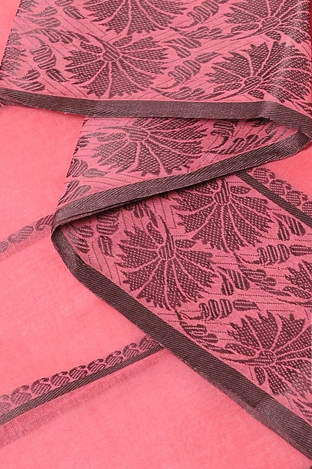 Pink Pure Cotton Bengal Saree image number null