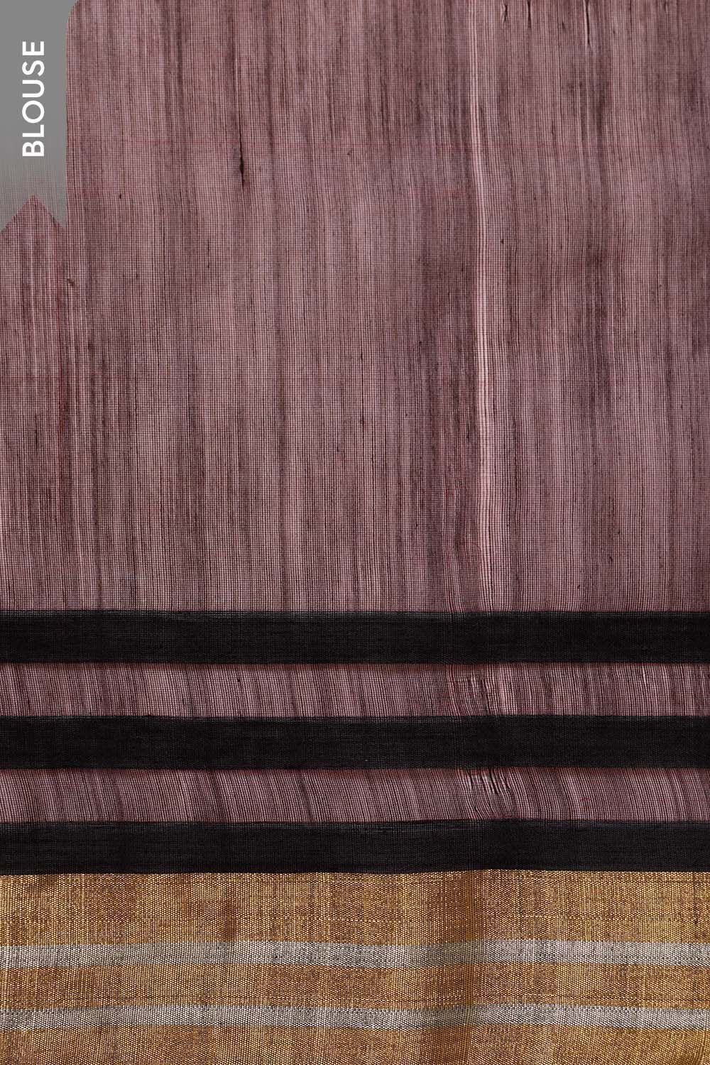 Dark Red Woven Pure Silk Cotton Chanderi Saree image number null