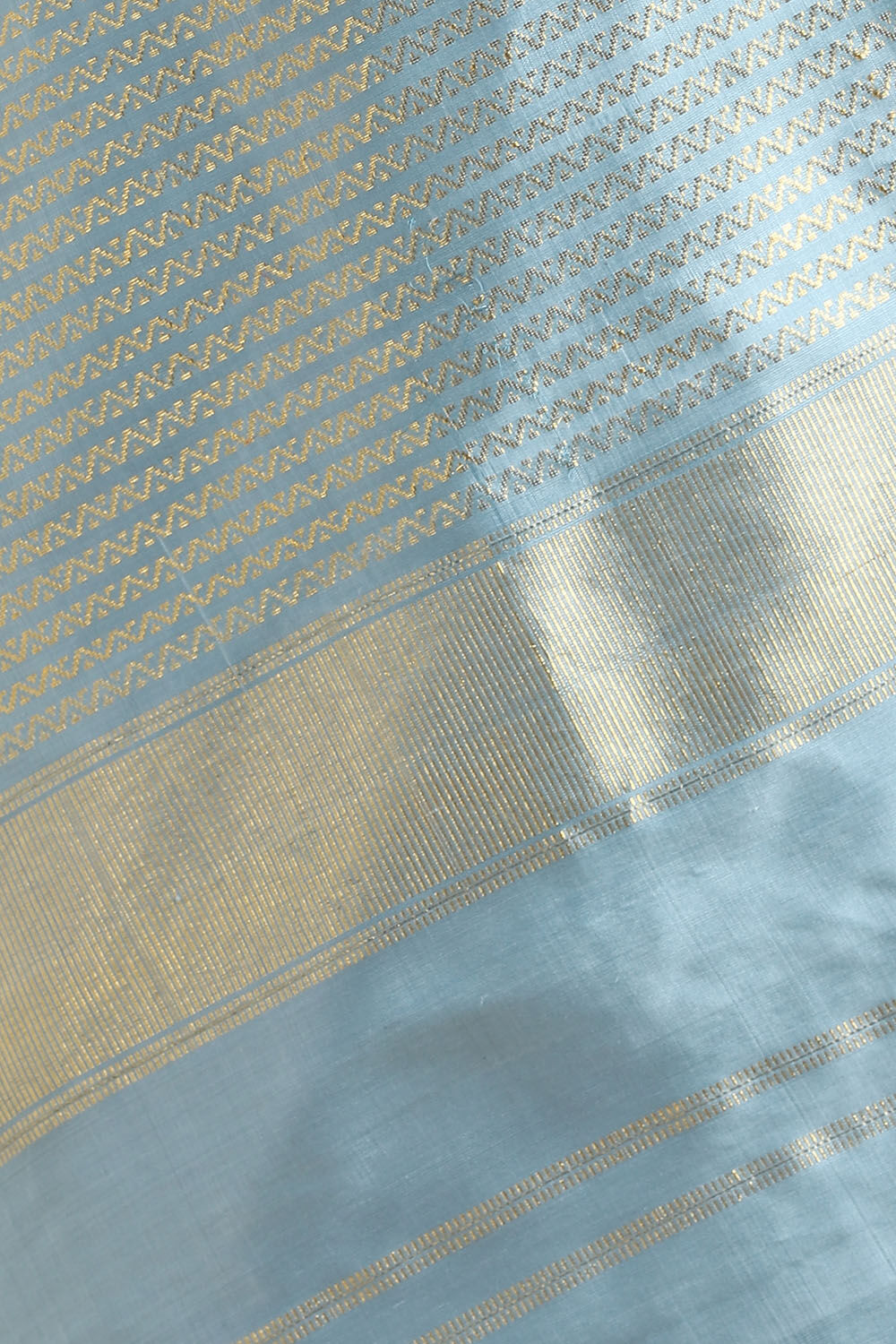 Blue Pure Silk Kanjivaram Saree image number null