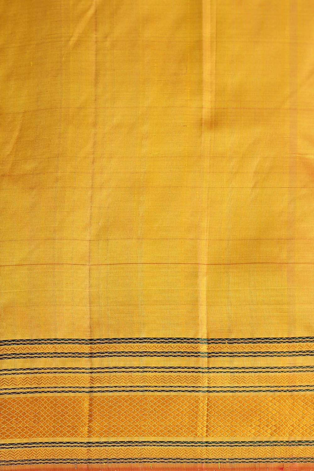 Yellow Pure Silk Kanjivaram Saree image number null