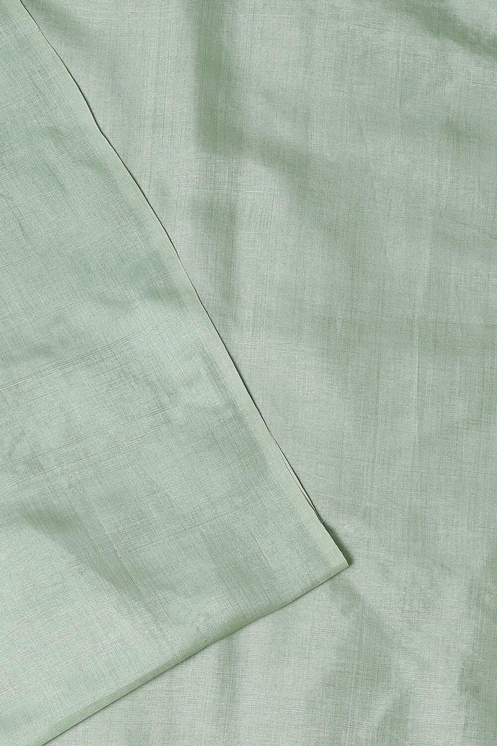 Light Green Tussar Printed Unstitched Suit Set image number null