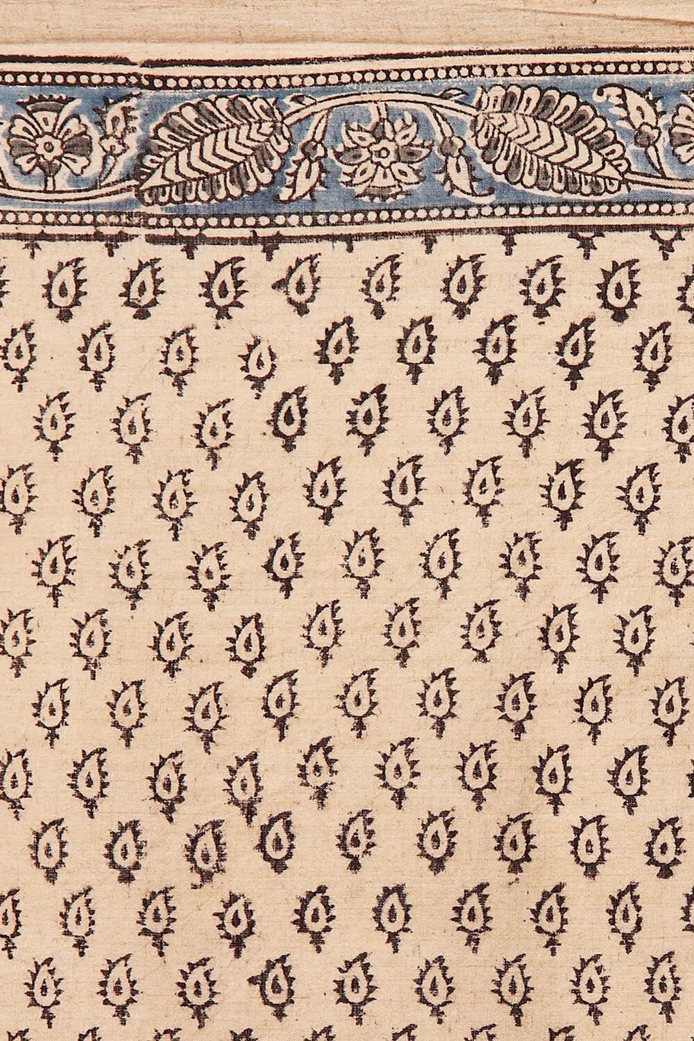 Beige Pure Khadi Cotton Printed Kalamkari Saree image number null