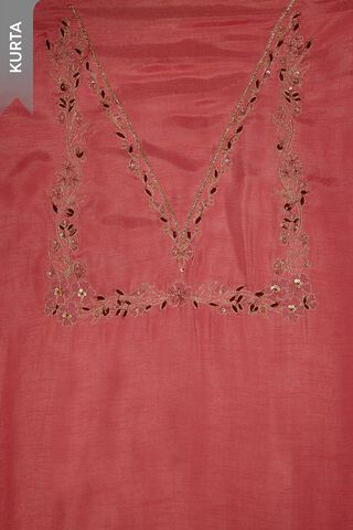 Pink Pure Viscose Embroidered Unstitched Suit Set thumbnail image number null