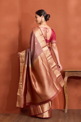 Brown Apsara Woven Silk Viscose Saree thumbnail image number null