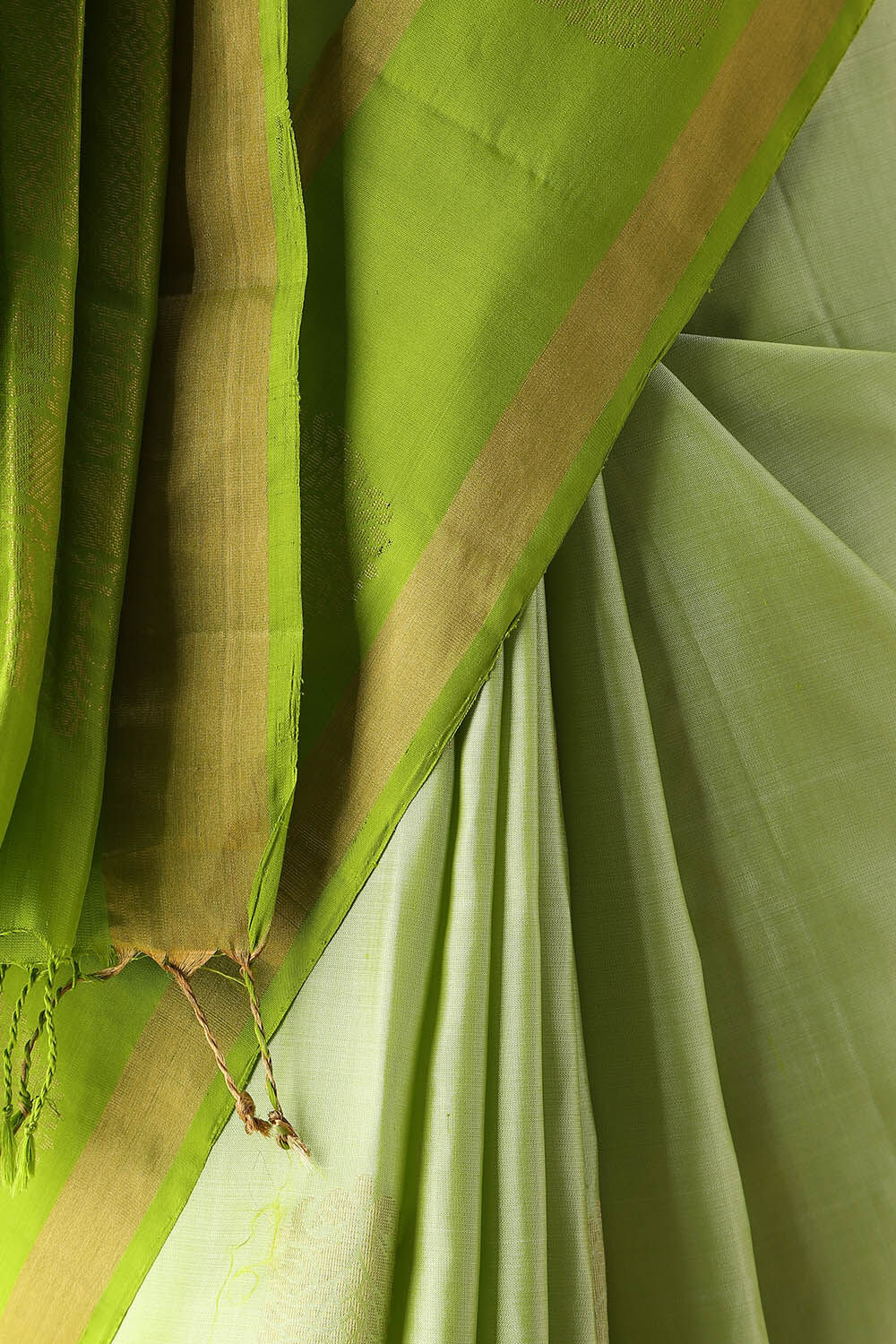 Light Green Pure Silk South Saree image number null