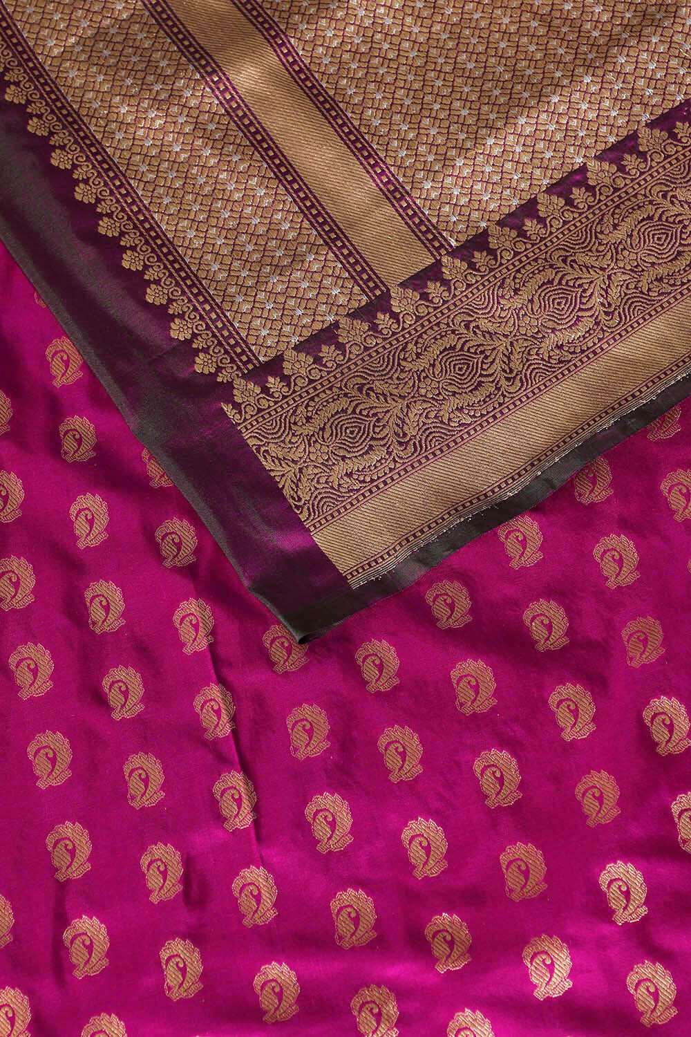 Pink Pure Silk Banarasi Saree image number null