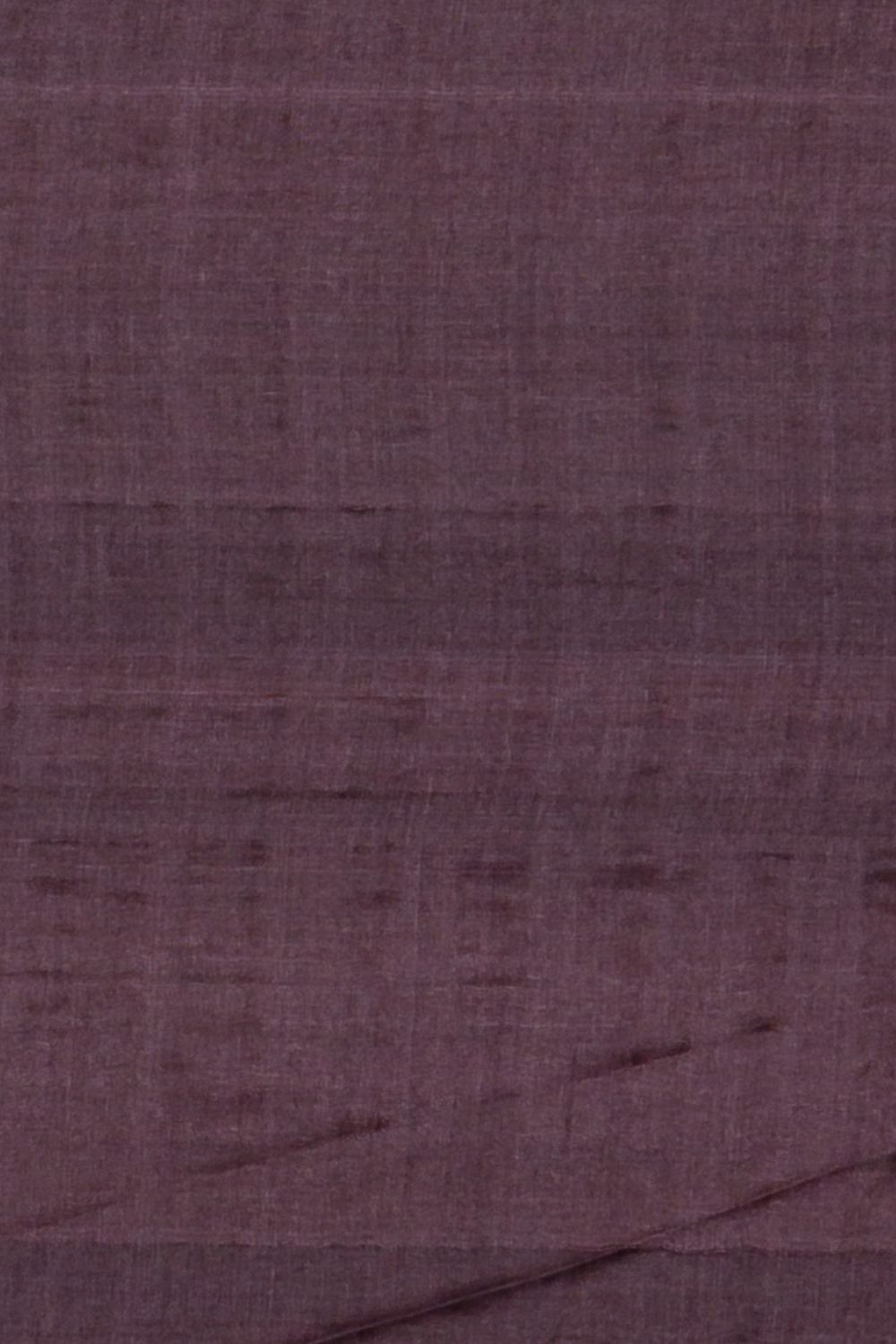 Brown Pure Tussar Silk Woven Saree image number null