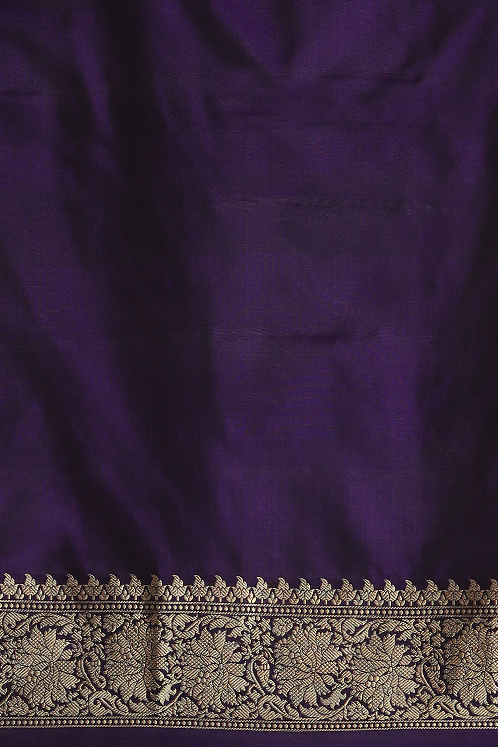 Dark Violet Pure Silk Banarasi Saree image number null