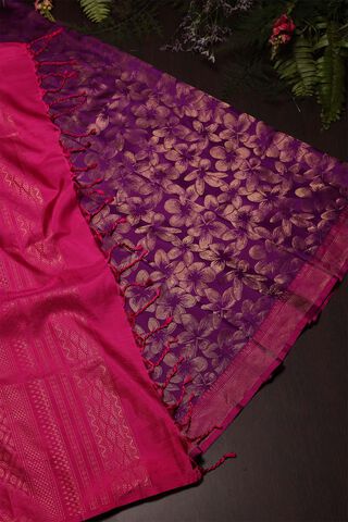 Violet South Silk Saree thumbnail image number null
